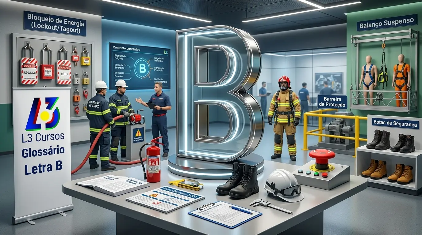 Brigadista e equipe em plano de emergência empresarial