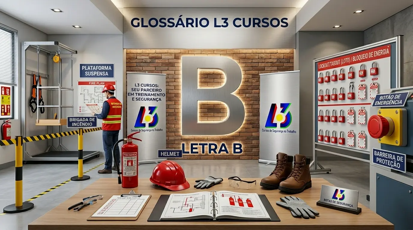Trabalhador utilizando base de ancoragem