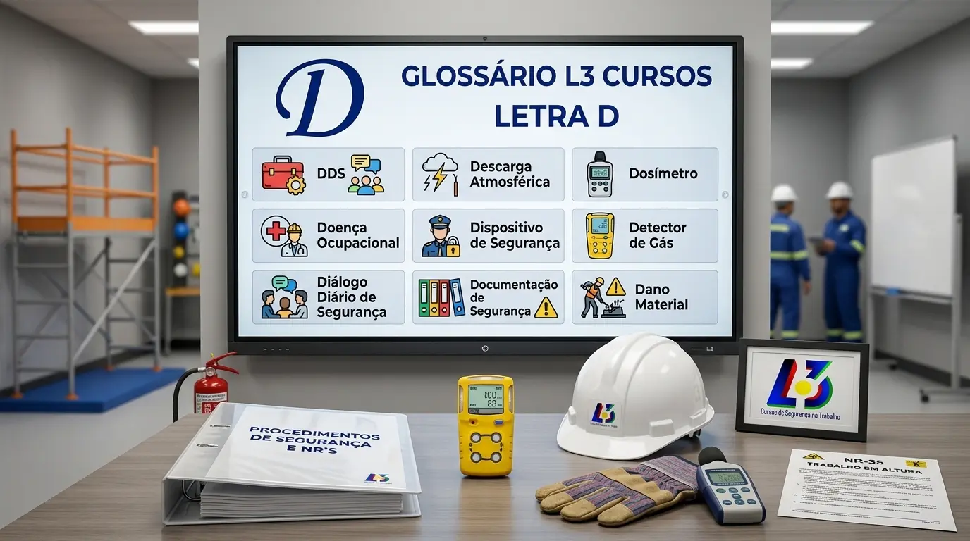 Exemplo de área de risco delimitada com sinalização adequada