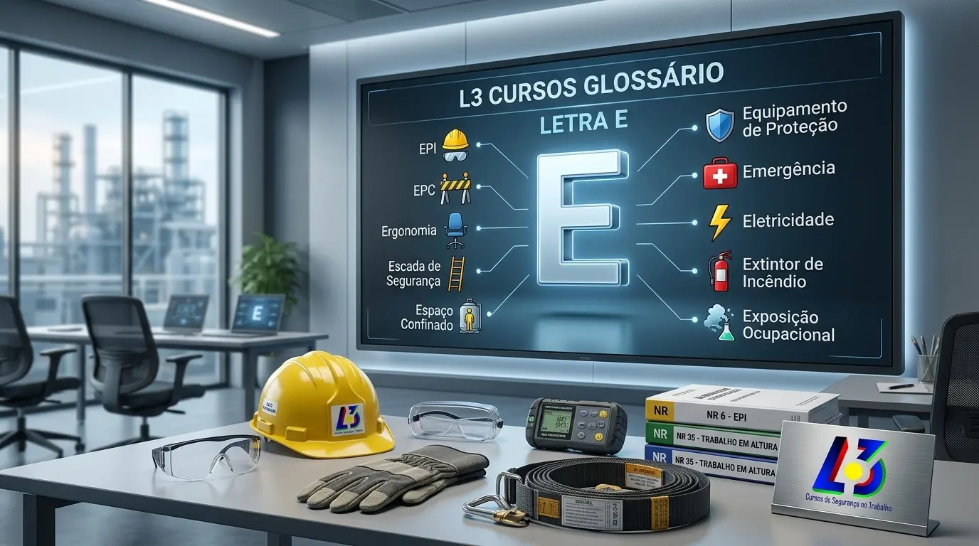 Diferentes tipos de Equipamento de Proteção Individual para o trabalho