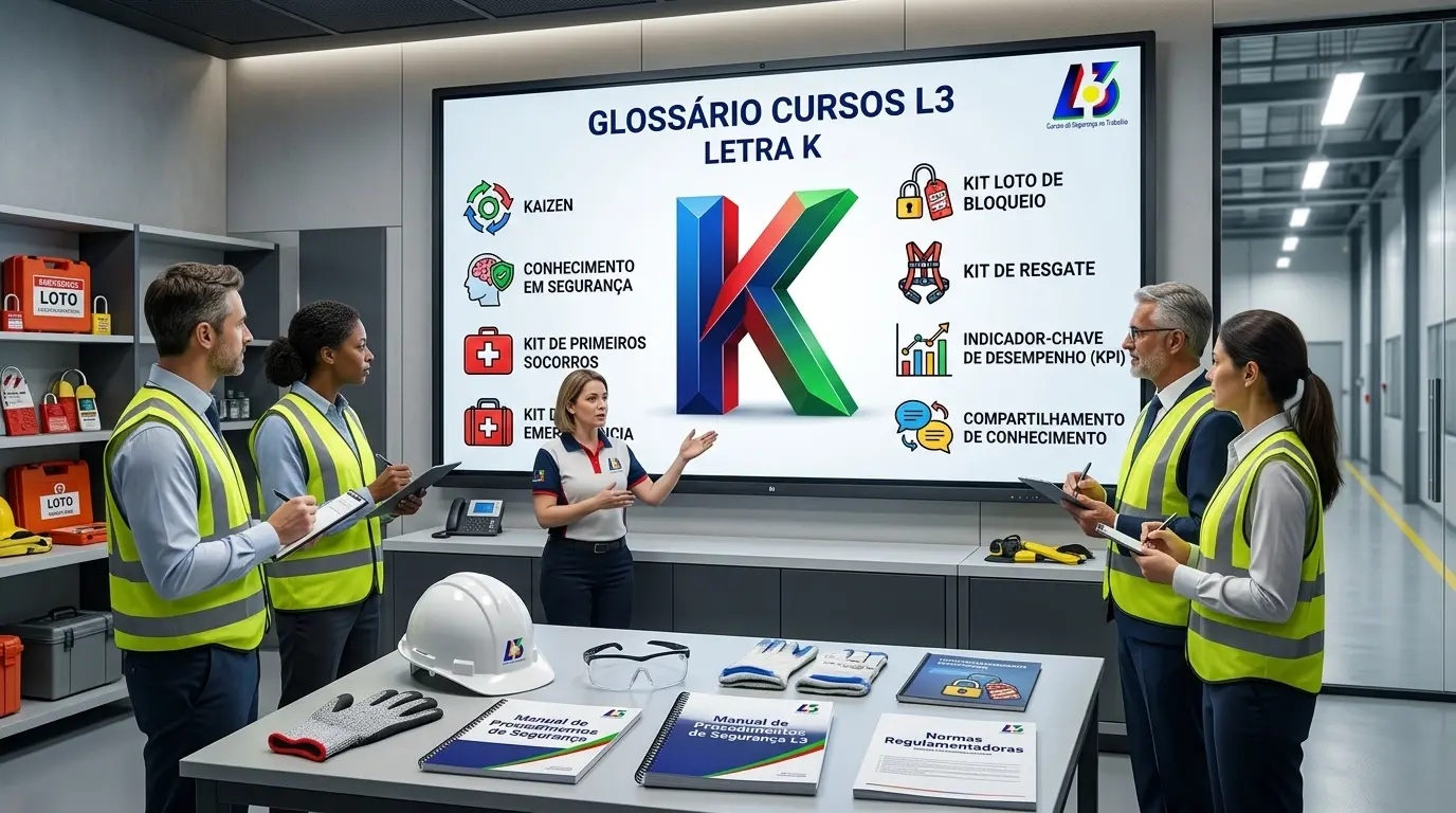 Kit de Travamento e Bloqueio em uso